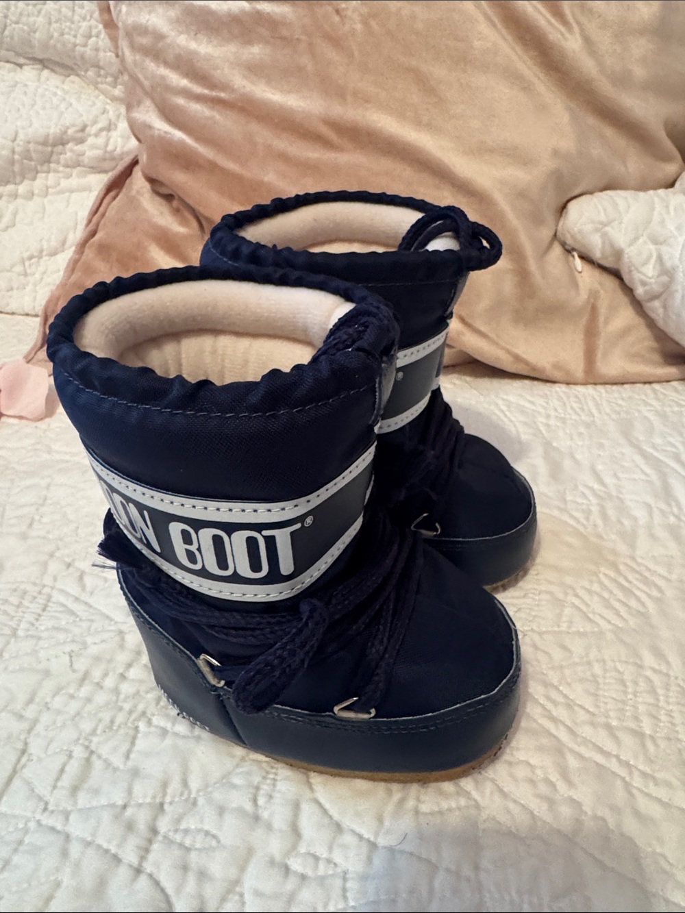 Moon Boot Kids Navy Blue Winter Snow Boots